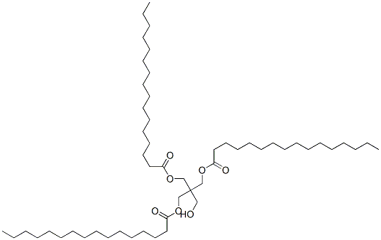 2-(hydroxymethyl)-2-[[(1-oxohexadecyl)oxy]methyl]propane-1,3-diyl dipalmitate 结构式