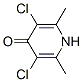 3,5-dichloro-2,6-dimethyl-1H-pyridin-4-one 结构式
