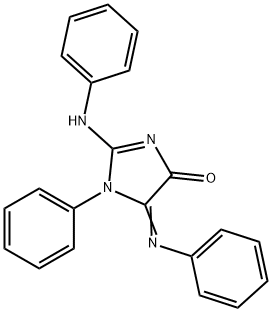 1,5-Dihydro-1-phenyl-2-(phenylamino)-5-(phenylimino)-4H-imidazol-4-one Structure
