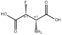 3(R)-FLUORO-D-ASPARTIC ACID, 68832-50-8, 结构式