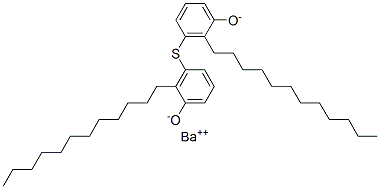 barium thiobis[dodecylphenolate] Structure