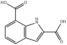 1H-indole-2,7-dicarboxylic acid 结构式