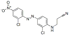 3-[[2-chloro-4-[(2-chloro-4-nitrophenyl)azo]phenyl]amino]propiononitrile 结构式