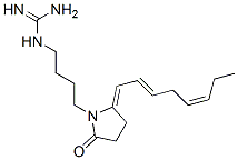 N-[4-[(E)-2-[(2Z,5Z)-2,5-Octadienylidene]-5-oxopyrrolidin-1-yl]butyl]guanidine 结构式