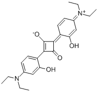 2,4-双[4-(二乙氨基)-2-羟基苯基]方酸, 68842-66-0, 结构式