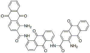 N,N'-(9,10-dihydro-9,10-dioxoanthracene-1,5-diyl)bis[1-amino-9,10-dihydro-9,10-dioxoanthracene-2-carboxamide] Structure