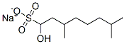 sodium 1-hydroxy-3,7-dimethyloctanesulphonate 结构式