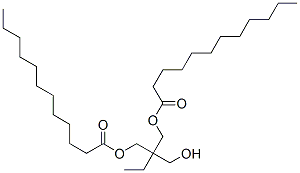2-ethyl-2-(hydroxymethyl)propane-1,3-diyl dilaurate Structure