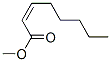 (2Z)-2-Octenoic acid methyl ester 结构式