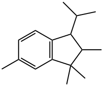 3-(isopropyl)-1,1,2,6-tetramethylindan 结构式