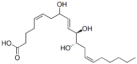 (5Z,9E,11R,12S,14Z)-8,11,12-trihydroxyicosa-5,9,14-trienoic acid Structure
