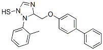s-Triazole-2-thiol, 5-(4-biphenylyloxymethyl)-1-(o-tolyl)- 结构式