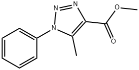 5-甲基-1-苯基-1H-1,2,3-三氮唑-4-甲酸甲酯, 68870-52-0, 结构式