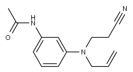 N-[3-[(2-Cyanoethyl)(2-propenyl)amino]phenyl]acetamide 结构式