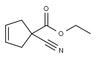 ethyl 1-cyanocyclopent-3-enecarboxylate, 68882-32-6, 结构式