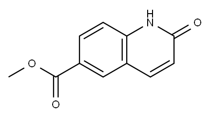6-Quinolinecarboxylic acid, 1,2-dihydro-2-oxo-, Methyl ester Structure