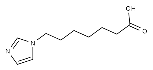 7-IMIDAZOL-1-YL-HEPTANOIC ACID 结构式