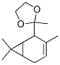2-methyl-2-(3,7,7-trimethylbicyclo[4.1.0]hept-3-en-2-yl)-1,3-dioxolane 结构式