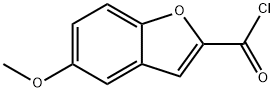 5-Methoxybenzofuran-2-carbonyl chloride 结构式
