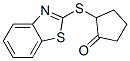 2-(Benzothiazole-2-ylthio)cyclopentanone 结构式