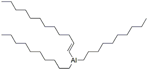 (E)-didecyl(dodec-1-enyl)aluminium Structure