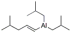 (E)-diisobutyl(4-methylpent-1-enyl)aluminium Structure