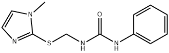 1-[[(1-methyl-1H-imidazol-2-yl)thio]methyl]-3-phenylurea 结构式