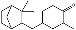 4-[[3,3-二甲基二环[2.2.1]庚-2-基]甲基]-2-甲基环己酮, 68901-22-4, 结构式