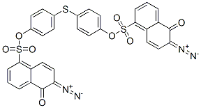 thiodi-1,4-phenylene bis(6-diazo-5,6-dihydro-5-oxonaphthalene-1-sulphonate) 结构式