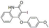 3-Iodo-4-(4-methoxyphenoxy)-2(1H)-quinolinone 结构式
