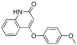 4-(4-Methoxyphenoxy)-2(1H)-quinolinone 结构式