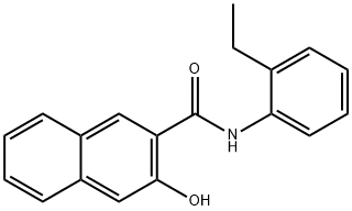 N-(2-苯乙基)-3-羟基-2-萘甲酰胺 结构式