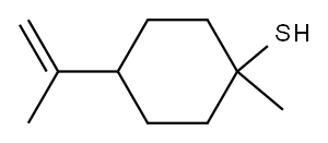 1-methyl-4-(1-methylvinyl)cyclohexanethiol 结构式
