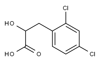 3-(2,4-二氯苯基)-2-羟基丙酸, 68921-92-6, 结构式