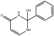 2,3-dihydro-2-hydroxy-2-phenyl-1H-pyrimidin-4-one 结构式