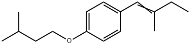 1-(2-Methyl-1-butenyl)-4-(3-methylbutoxy)benzene 结构式