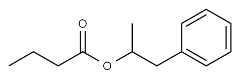 1-methyl-2-phenylethyl butyrate, 68922-11-2, 结构式
