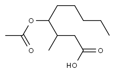 4-(acetoxy)-3-methylnonan-1-oic acid 结构式