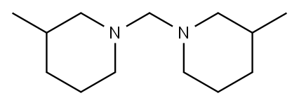 1,1′-亚甲基双(3-甲基哌啶), 68922-17-8, 结构式