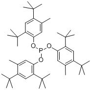 tris(2,4-ditertbutyl-5-methylphenyl) phosphite 结构式