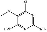 6-chloro-5-methylsulfanyl-pyrimidine-2,4-diamine 结构式