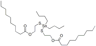 (dibutylstannylene)bis(thio-2,1-ethanediyl) didecanoate 结构式