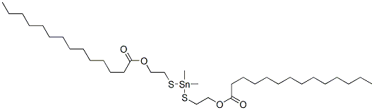 (dimethylstannylene)bis(thioethylene) dimyristate 结构式