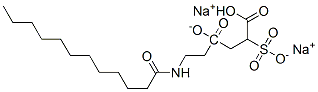 disodium 4-[2-[(1-oxododecyl)amino]ethyl] 2-sulphonatosuccinate|