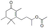 3-(3-Acetyloxybutyl)-2,4,4,5-tetramethyl-2-cyclohexen-1-one 结构式