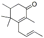 3-[(E)-2-Butenyl]-2,4,4,5-tetramethyl-2-cyclohexen-1-one 结构式