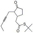 (3-Oxo-2-pent-2-ynylcyclopentyl)thioacetic acid, S-t-butyl ester Structure