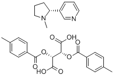 (+)-烟碱二对甲苯甲酰基酒石酸盐 结构式