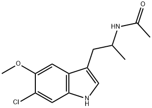 B-METHYL-6-CHLOROMELATONIN 结构式