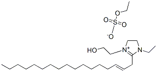 1-ethyl-2-(2-heptadecenyl)-4,5-dihydro-3-(2-hydroxyethyl)-1H-imidazolium ethyl sulphate Structure